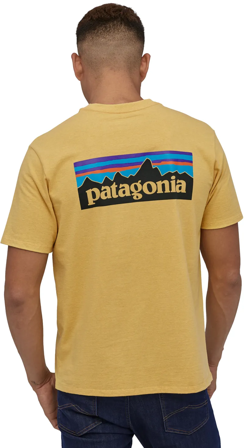 Patagonia Mens P-6 Logo Responsibili-Tee - Surfboard Yellow