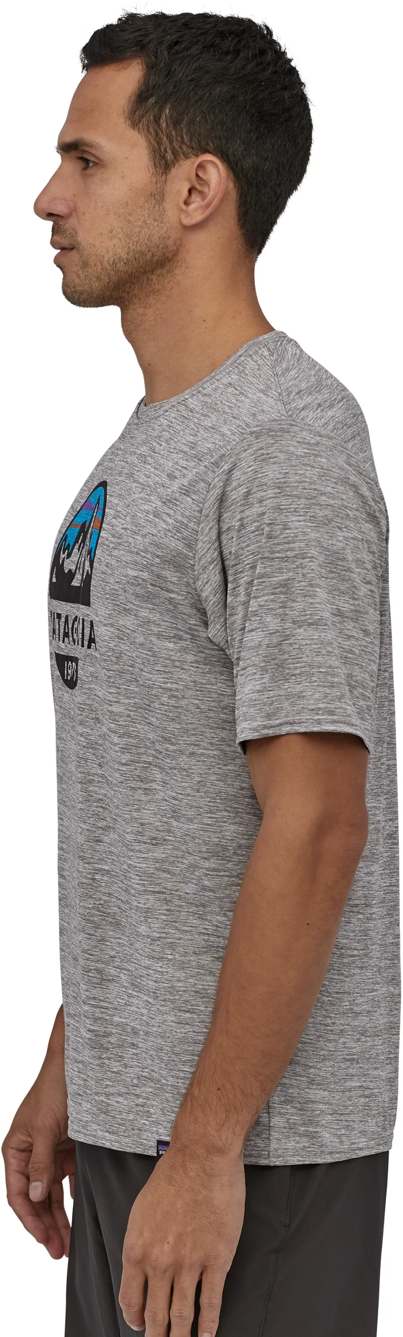 Patagonia Mens Cap Cool Daily Graphic Shirt - Fitz Roy Scope- Feather Grey-5