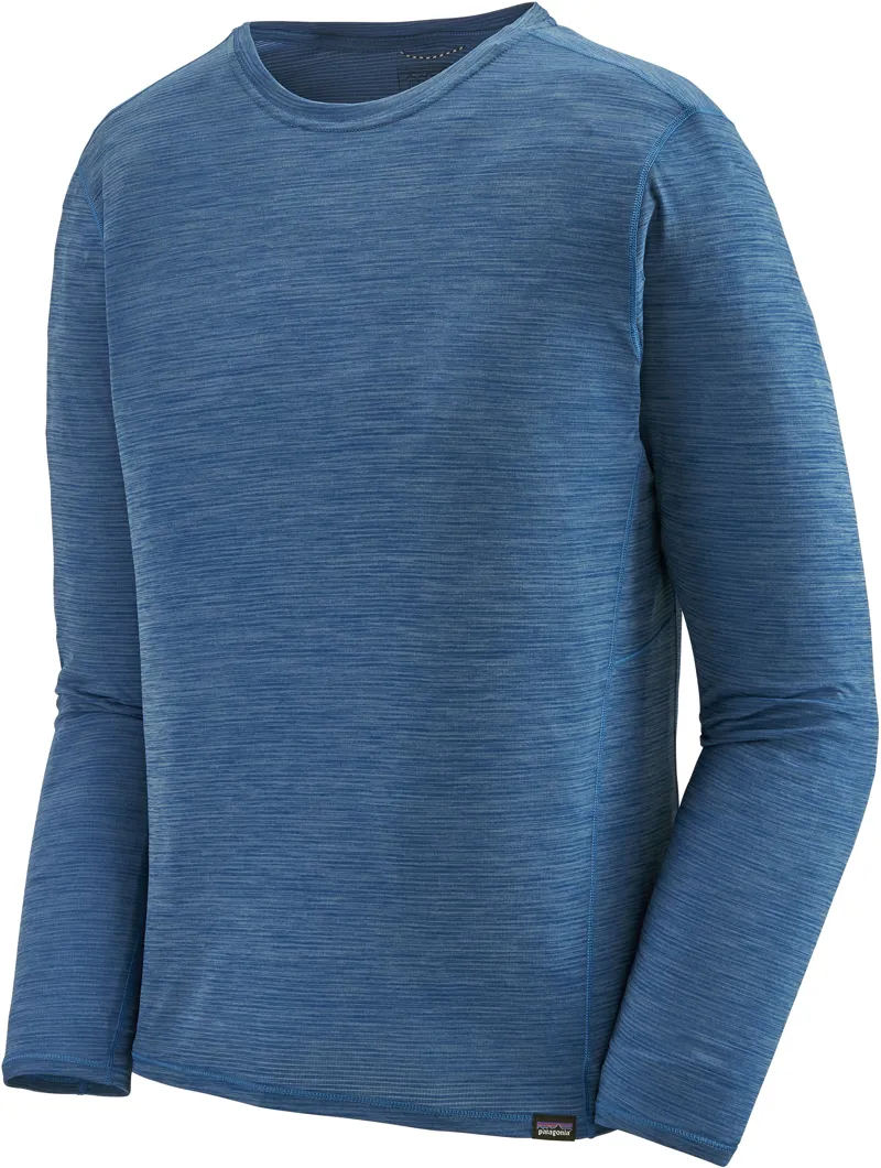 Patagonia Mens Long Sleeved Cap Cool Lightweight Shirt - Superior Blue-Light Superior Blue X-Dye