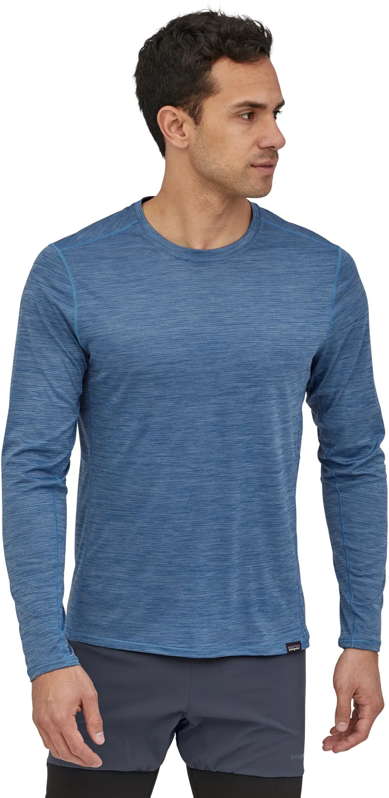 Patagonia Mens Long Sleeved Cap Cool Lightweight Shirt - Superior Blue-Light Superior Blue X-Dye-1