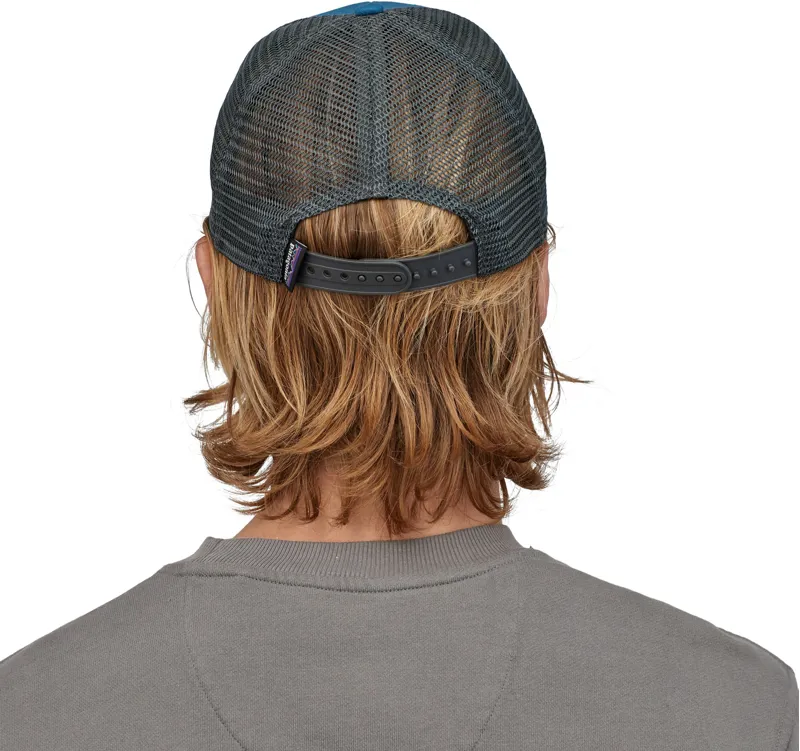 Patagonia P-6 Logo LoPro Trucker Hat - Steller Blue-3