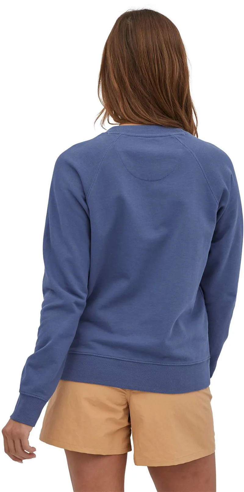 Patagonia Womens P-6 Label Organic Crew Sweatshirt - Current Blue-2