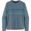 Patagonia Mens Long Sleeved Cap Cool Daily Graphic Shirt - Line Logo Ridge Stripe-Light Plume Grey X-Dye