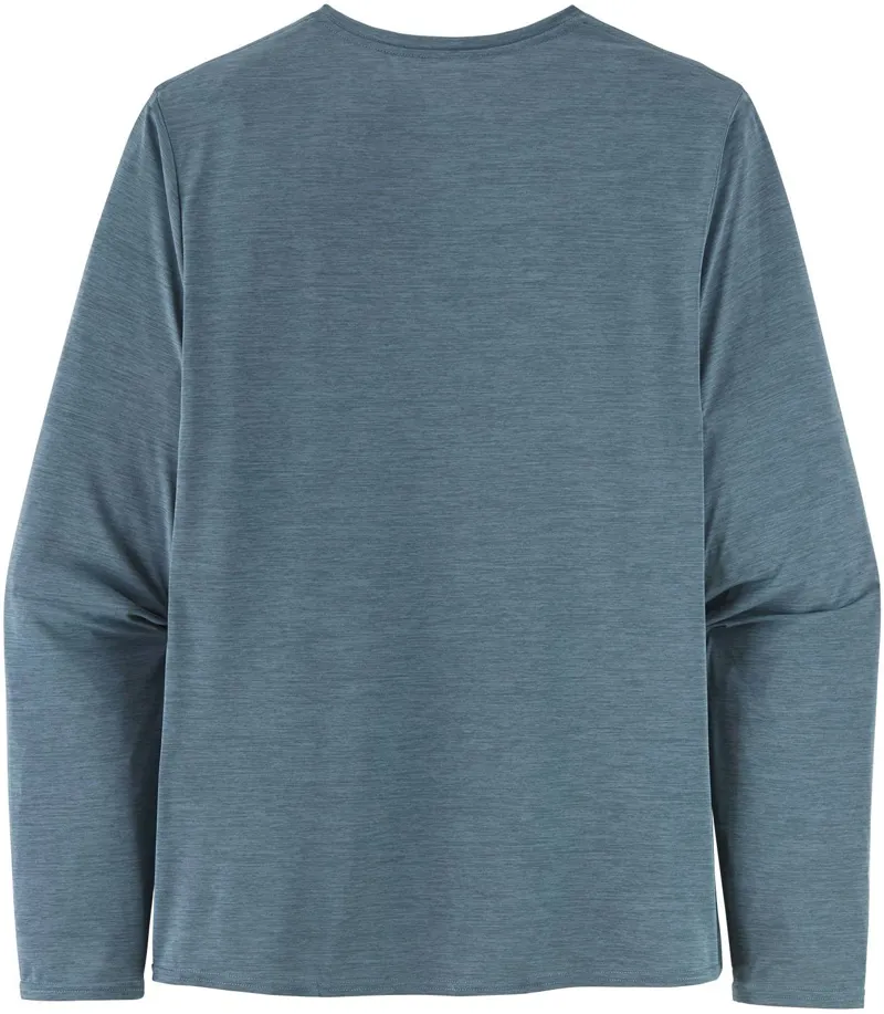 Patagonia Mens Long Sleeved Cap Cool Daily Graphic Shirt - Line Logo Ridge Stripe-Light Plume Grey X-Dye-1