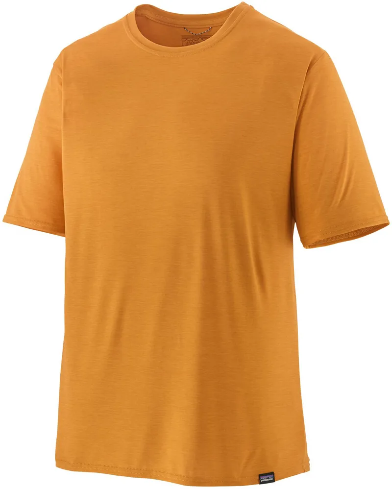 Patagonia Mens Cap Cool Daily Shirt - Cloudberry Orange-Saffron X-Dye