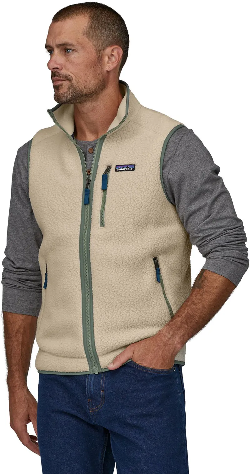 Patagonia Mens Retro Pile Vest - Dark Natural-1