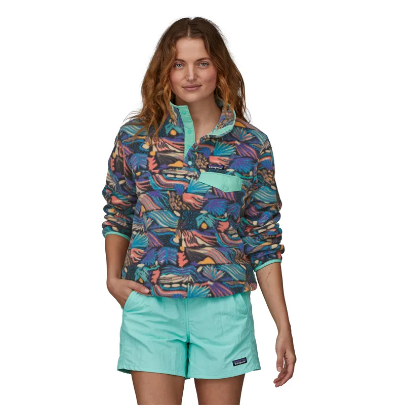 Patagonia Womens Lightweight Synchilla Snap-T Pullover - Joy-Pitch Blue-1