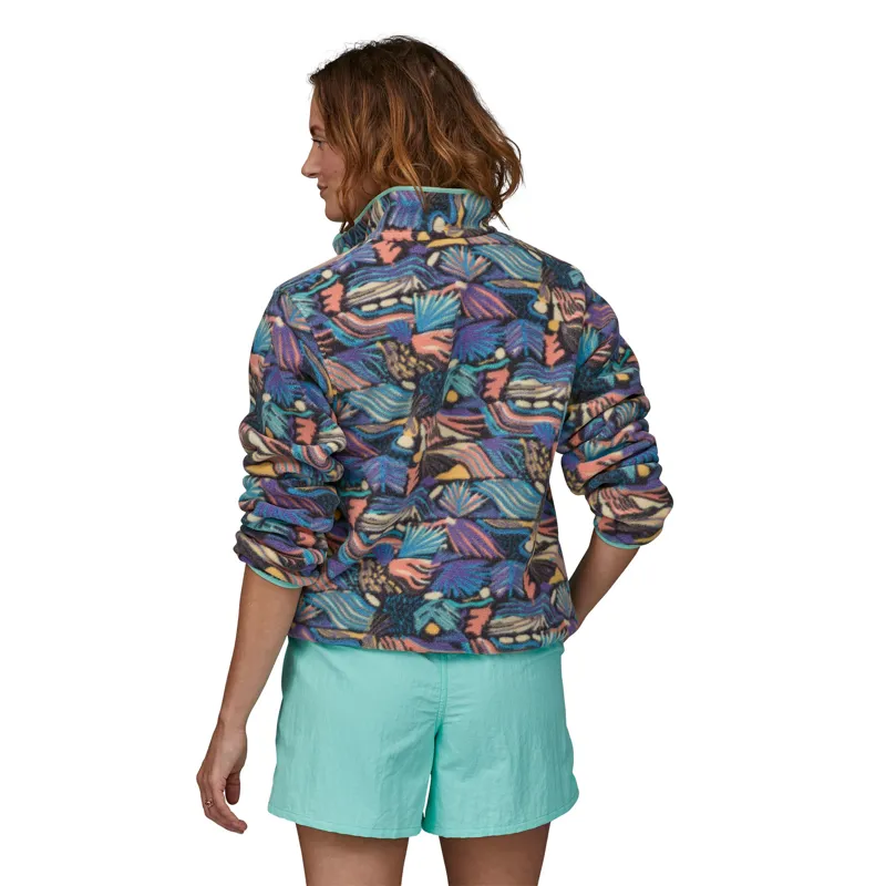 Patagonia Womens Lightweight Synchilla Snap-T Pullover - Joy-Pitch Blue-2