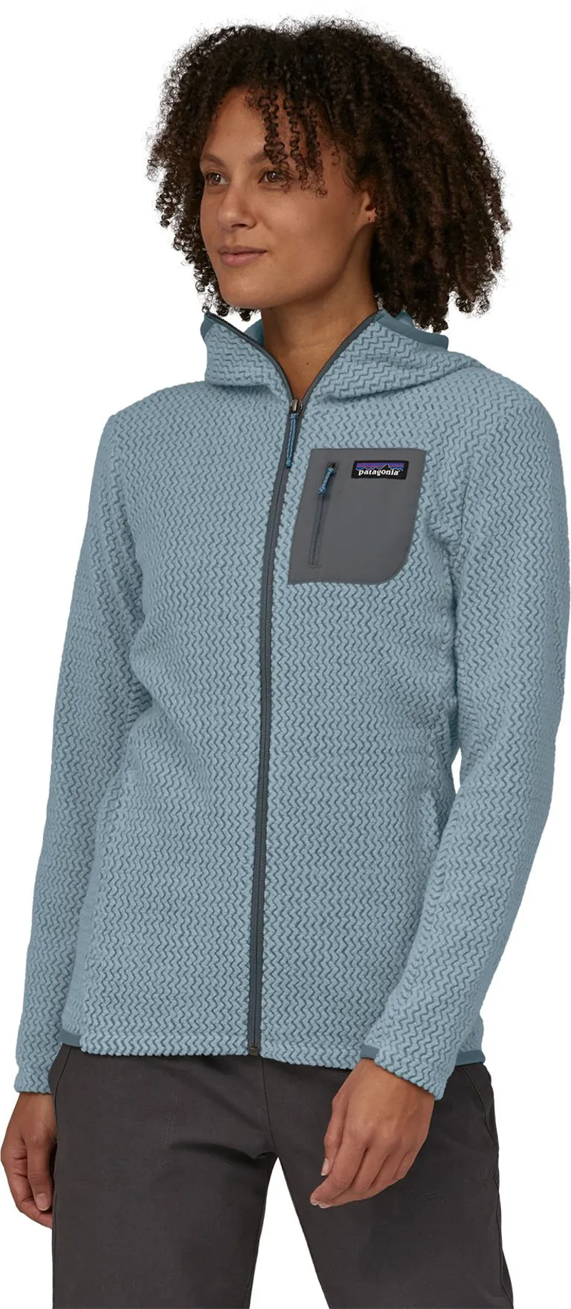 Patagonia Womens R1 Air Full-Zip Hoody - Steam Blue-1