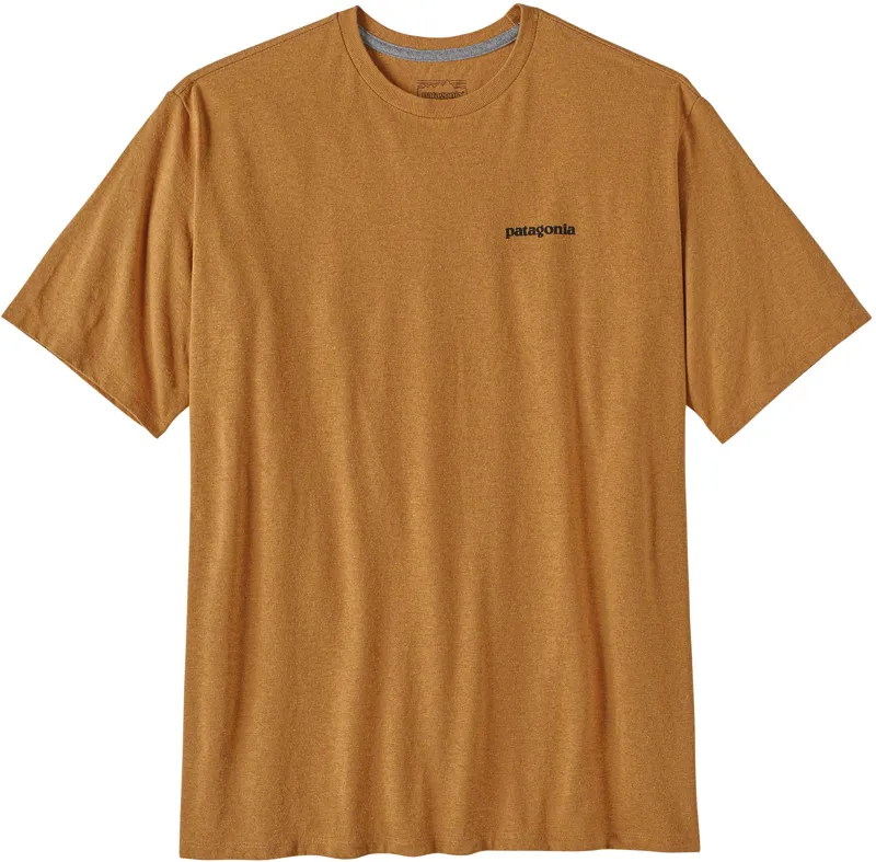 Patagonia Mens Short Sleeved P-6 Logo Responsibili-Tee - P-6 Outline-Golden Caramel-1
