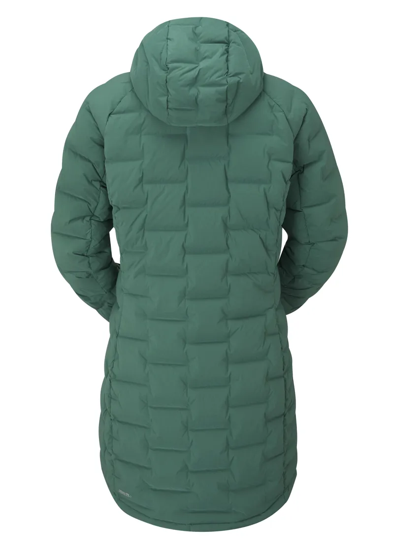 Rab Womens Cubit Stretch Down Parka - Green Slate-1