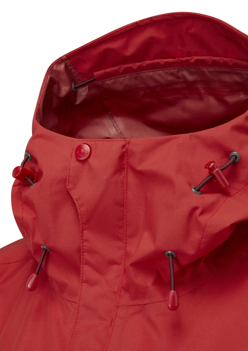 Rab Womens Downpour Eco Jacket - Ascent Red -1