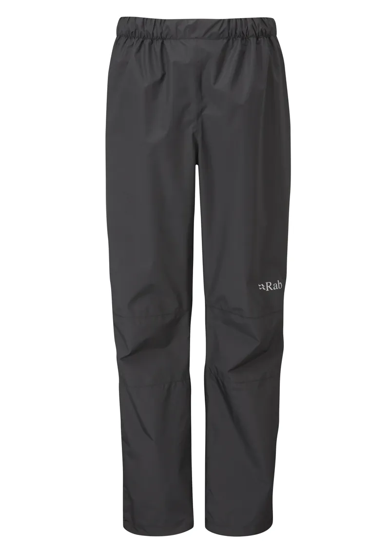 Rab Womens Downpour Full Zip Eco Overtrousers  - Black