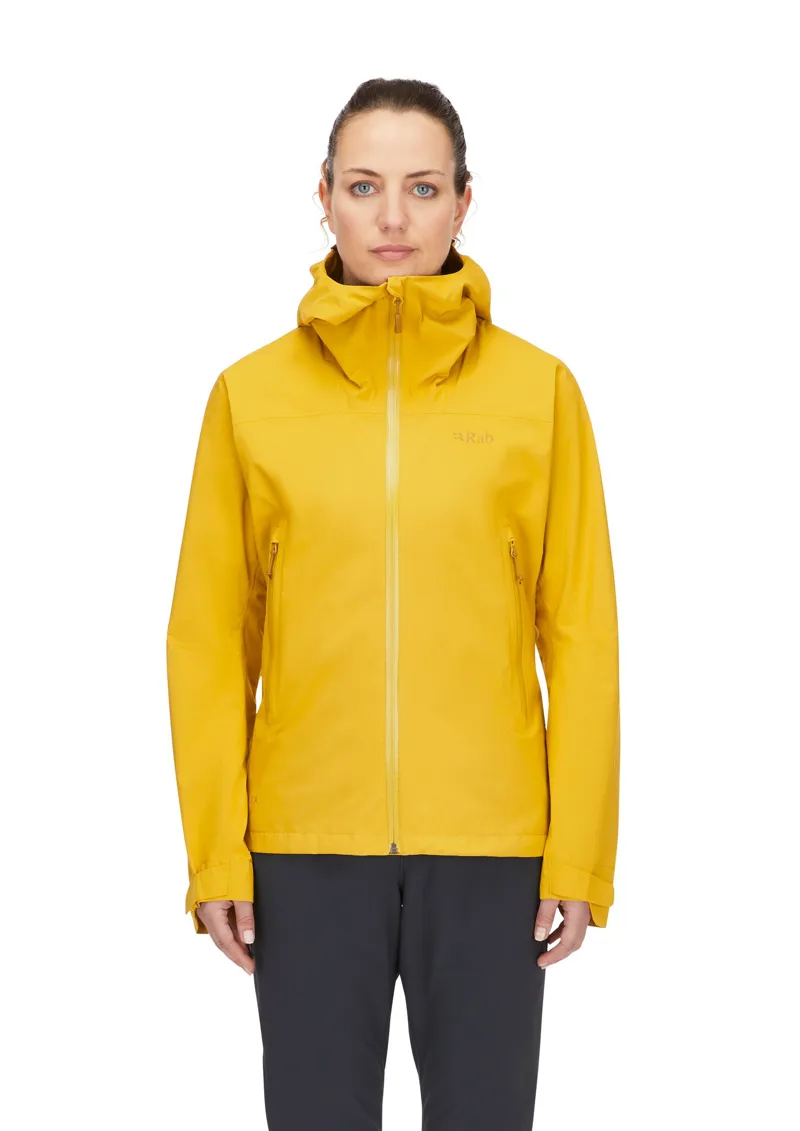 Rab Womens Downpour Light Jacket - Sahara-2
