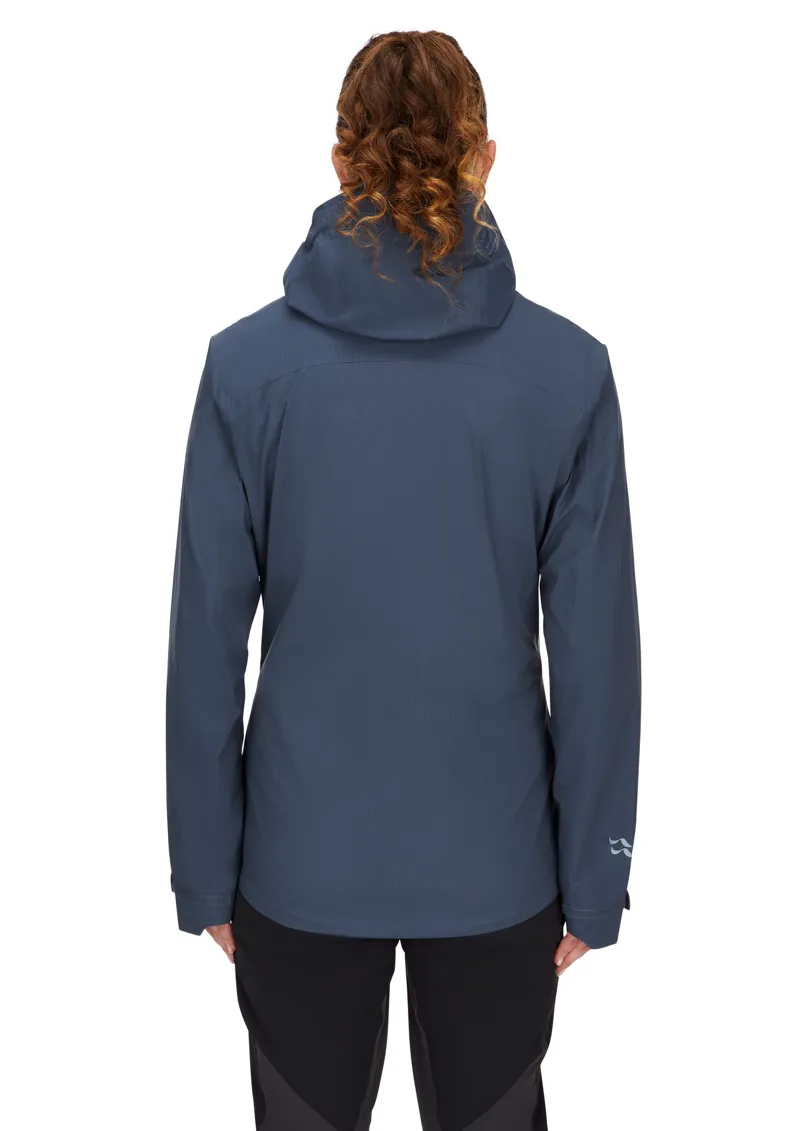 Rab Womens Downpour Light Jacket - Tempest Blue-3