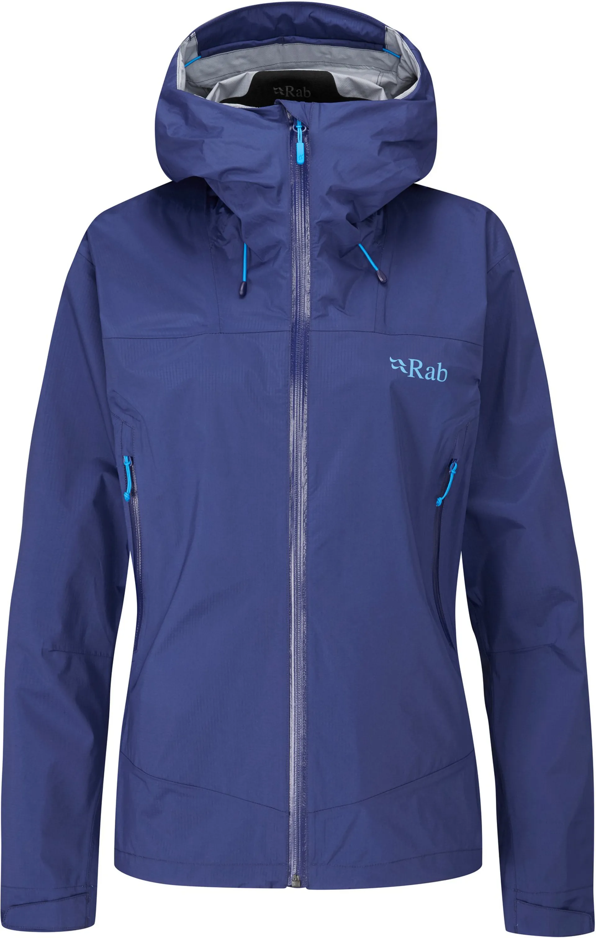 Rab Womens Downpour Plus Jacket Nightfall Blue