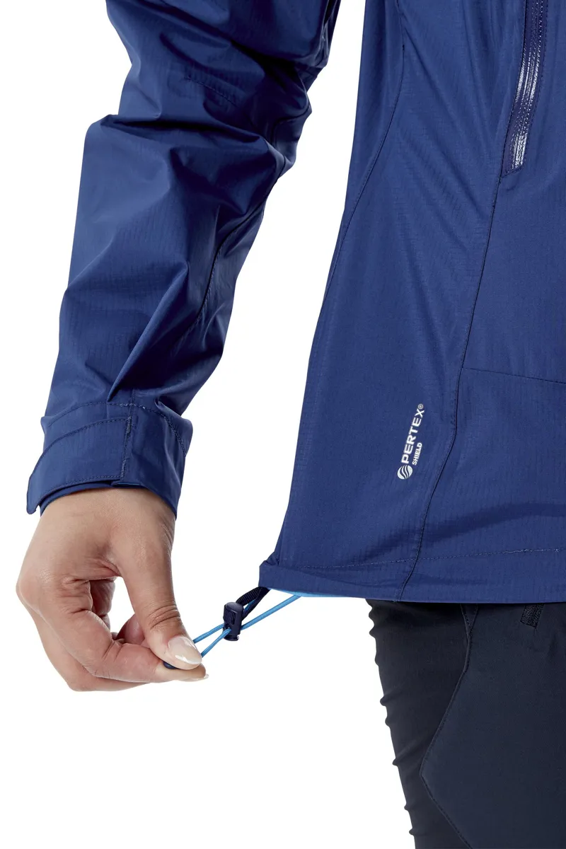 Rab Womens Downpour Plus 2.0 Jacket - Nightfall Blue-10