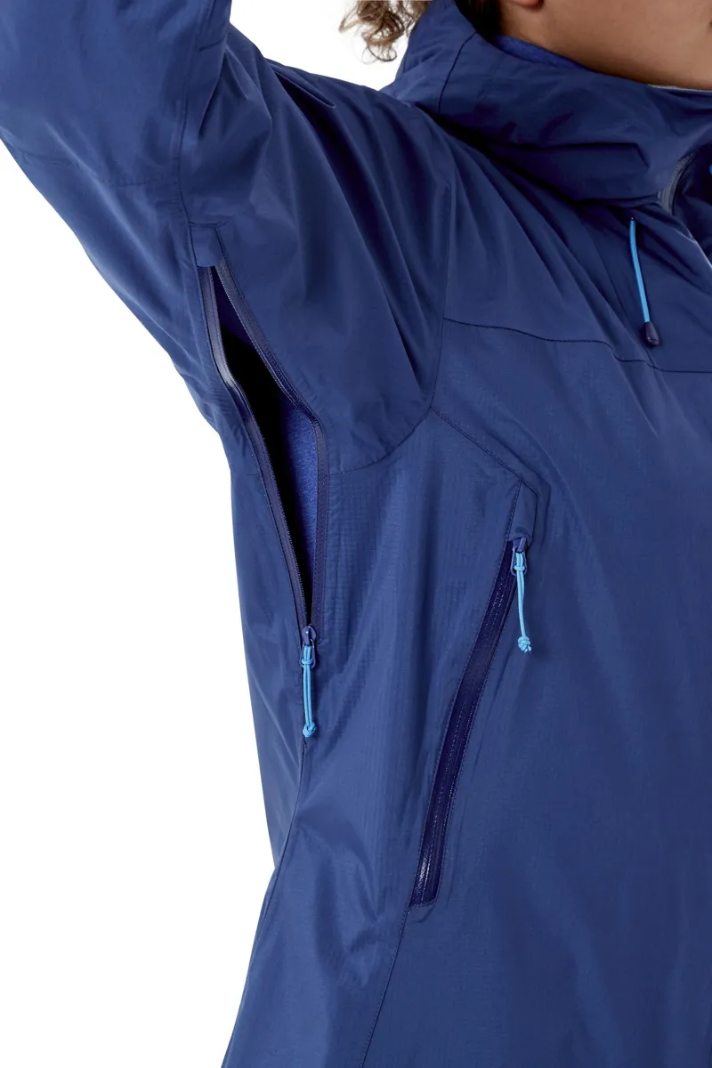 Rab Womens Downpour Plus 2.0 Jacket - Nightfall Blue-8