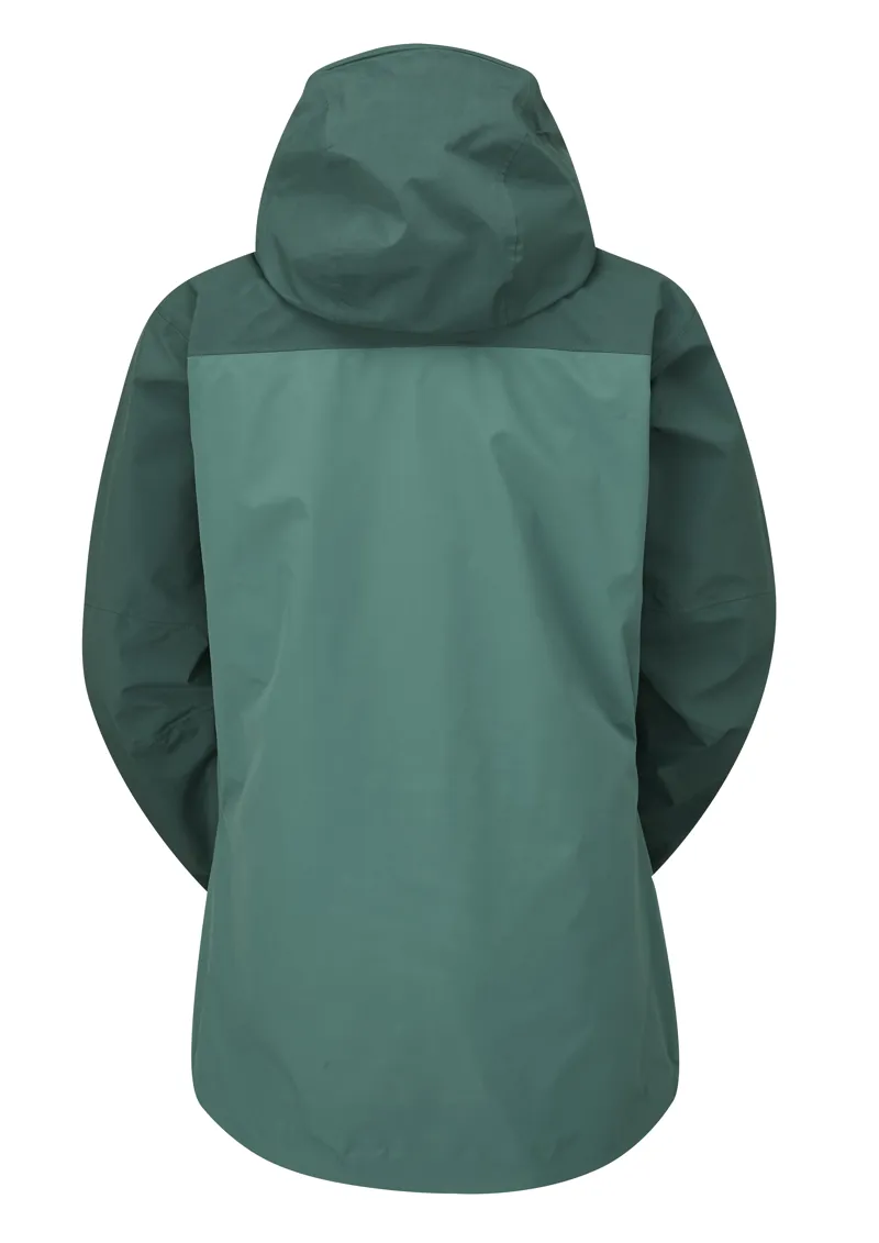 Rab Womens Latok Mountain GTX Jacket - Green Slate-Eucalyptus-1