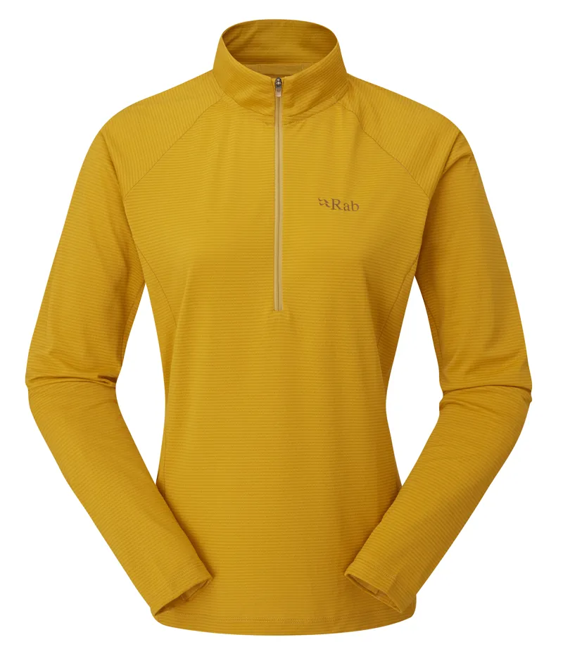 Rab Womens Sonic Long Sleeve Zip - Sahara