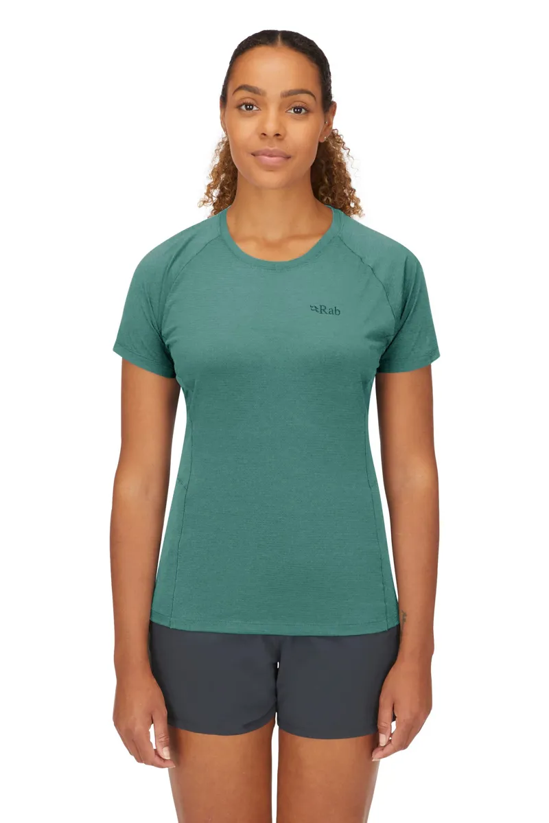 Rab Womens Sonic Short Sleeved Tee - Eucalyptus-2