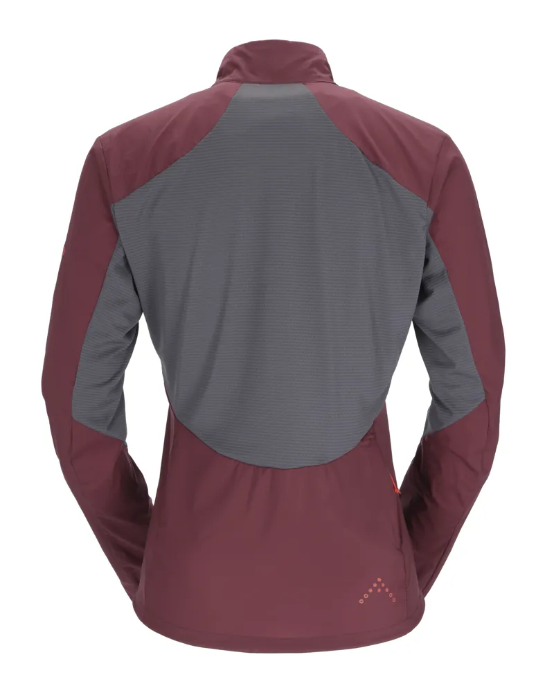 Rab Womens Windveil Pull-On Jacket - Deep Heather-Graphene-1