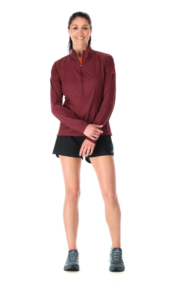 Rab Womens Windveil Pull-On Jacket - Deep Heather-Graphene-4