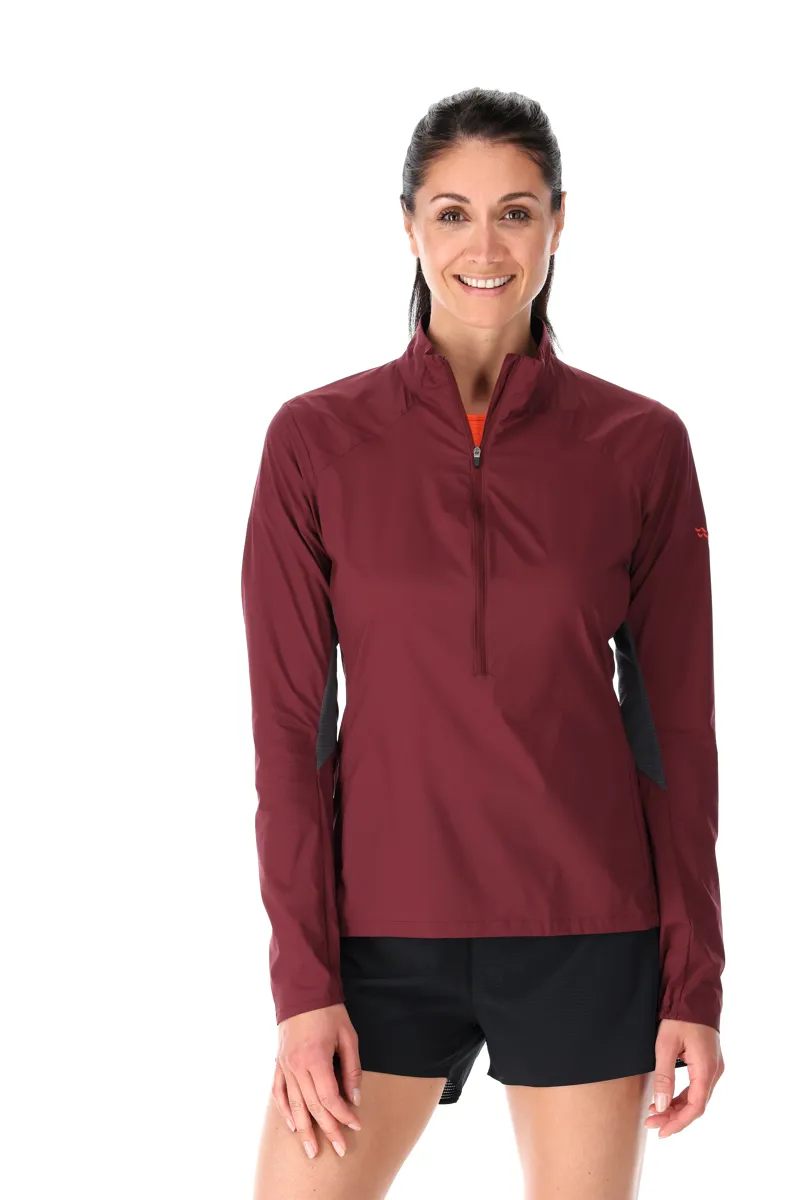 Rab Womens Windveil Pull-On Jacket - Deep Heather-Graphene-5