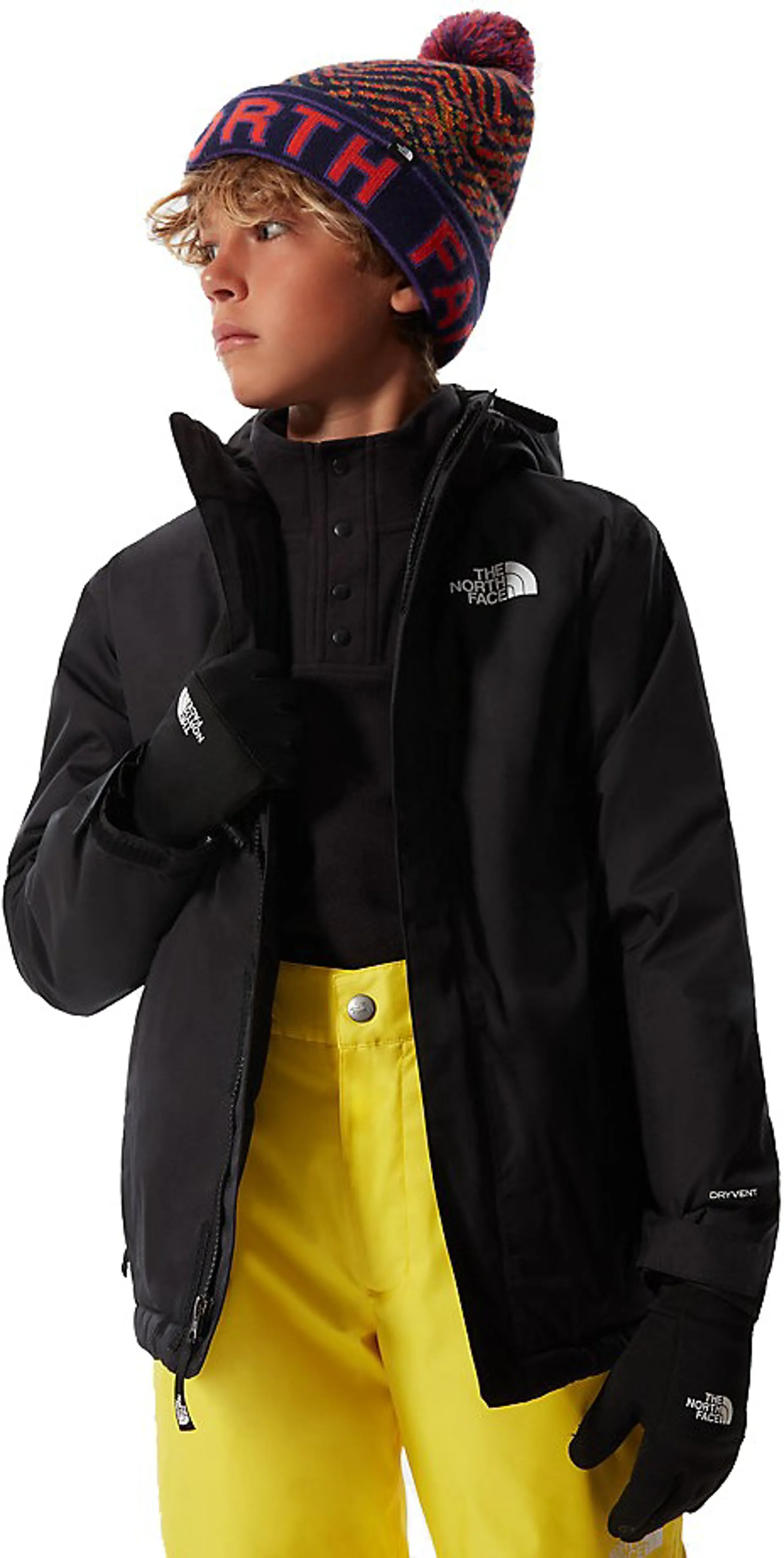 The North Face Youth Snow Quest Jacket TNF Black TNF White
