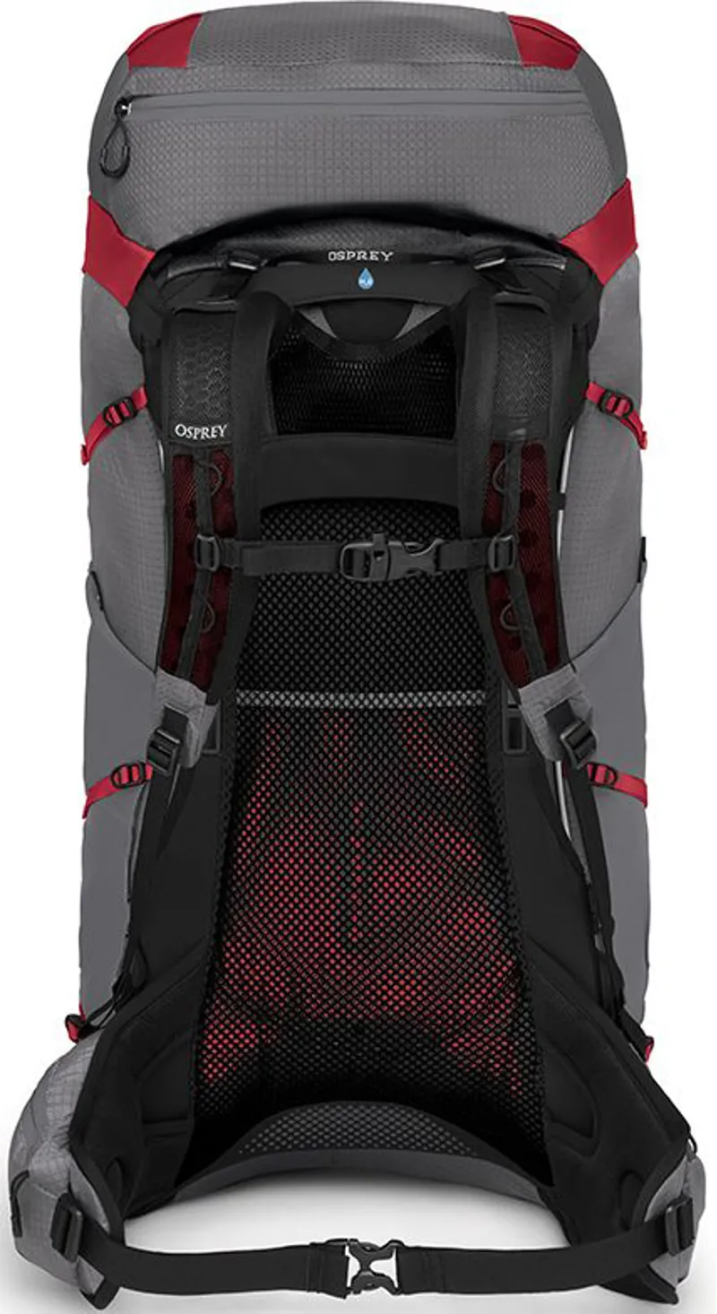 Osprey Womens Eja Pro 55 Rucksack - Dale Grey-Poinsettia Red-3