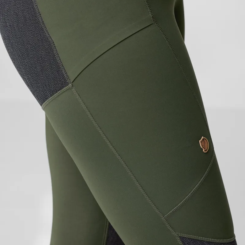 Fjallraven Womens Abisko Trekking Tights HD - Deep Forest-7