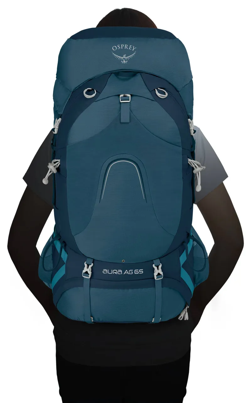 Osprey Womens Aura AG 65 Rucksack - Challenger Blue-4