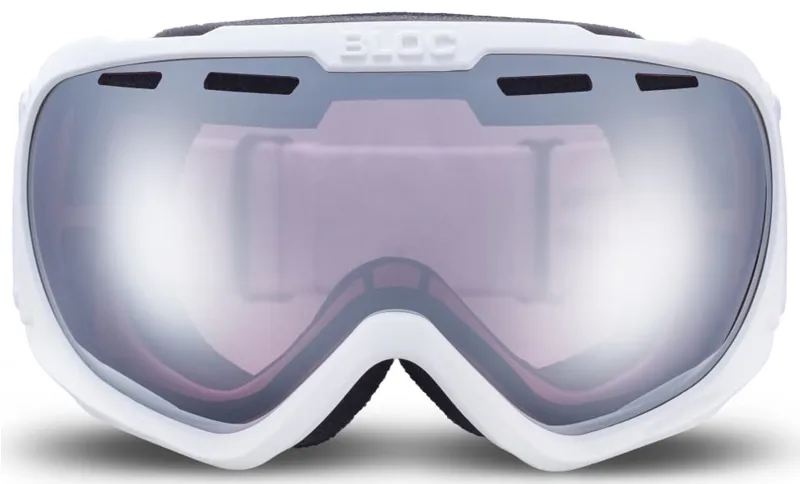BLOC Boa Goggle - Matt White-Light Purple-Silver Mirror-1