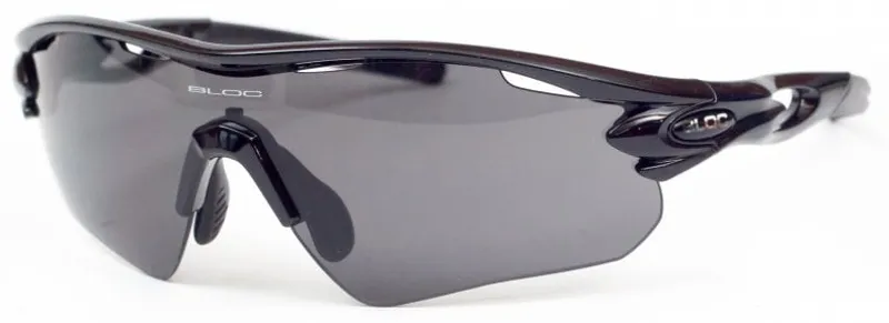 BLOC Bourke Sunglasses - Shiny Black-Grey