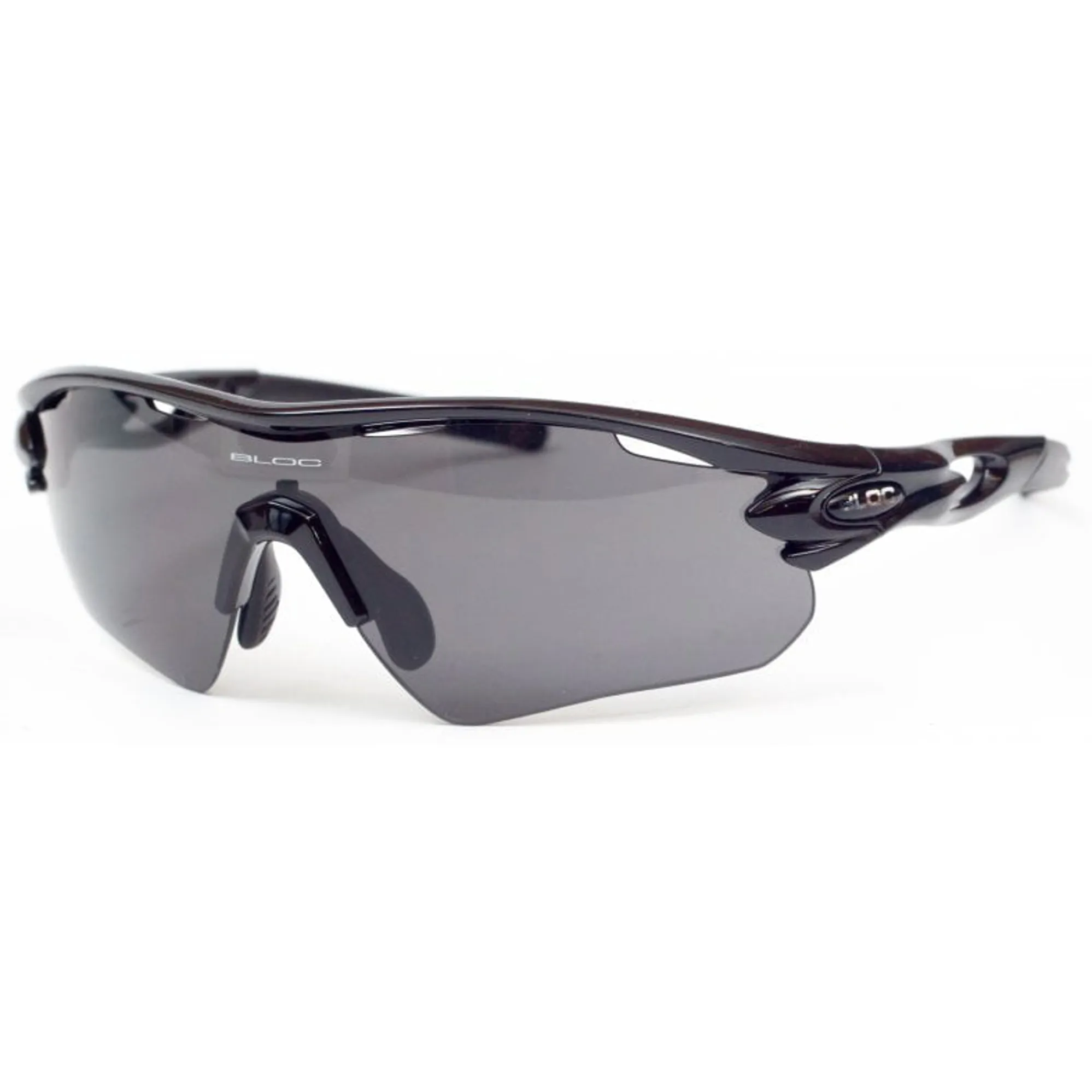 BLOC Bourke Sunglasses Shiny Black-Grey1