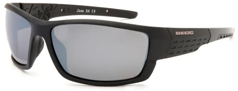 BLOC Delta Sunglasses - Matt Black-Polarised Grey