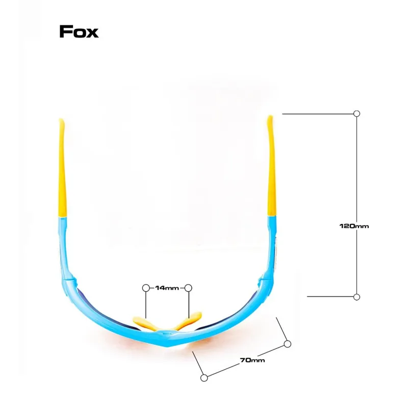 BLOC Fox Sunglasses - Black Blue-Blue Mirror Cat 3 Lens-4