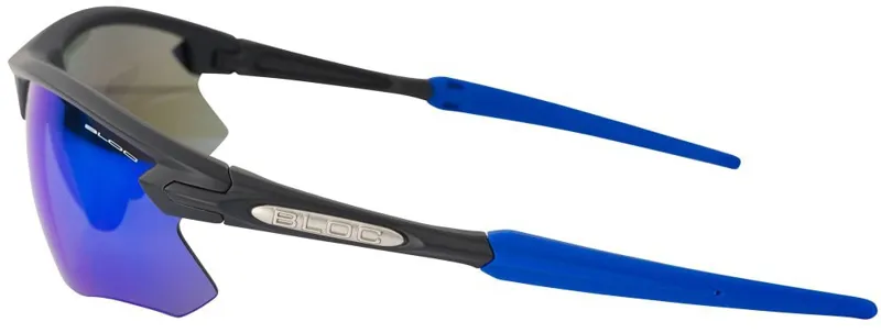 BLOC Fox Sunglasses - Black Blue-Blue Mirror Cat 3 Lens-2