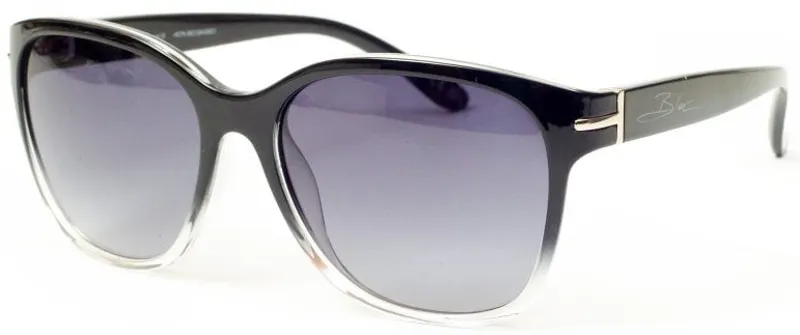 BLOC Lilly Sunglasses - Crystal Black Fade-Grey Graduated