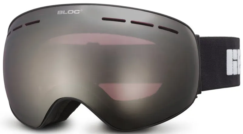 BLOC Moon 3 Goggle - Matt Black-Silver Mirror Lens
