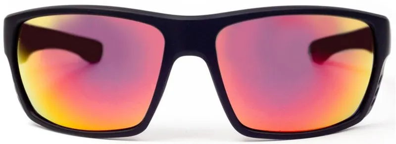 BLOC Warwick Sunglasses - Matt Black-Red Mirror-1