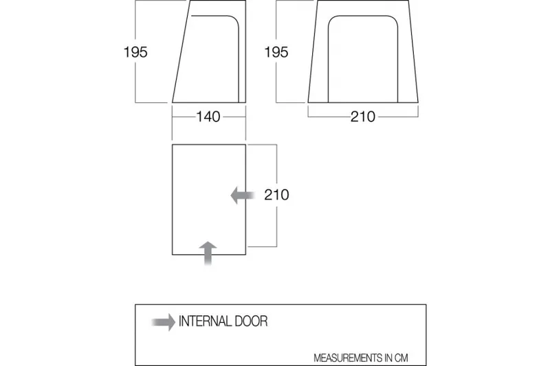 Vango DriveAway Awning Bedroom BR001-1