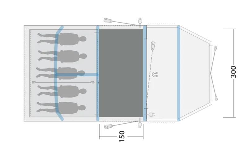 Outwell Wood Lake 5ATC Flat Woven Carpet-5