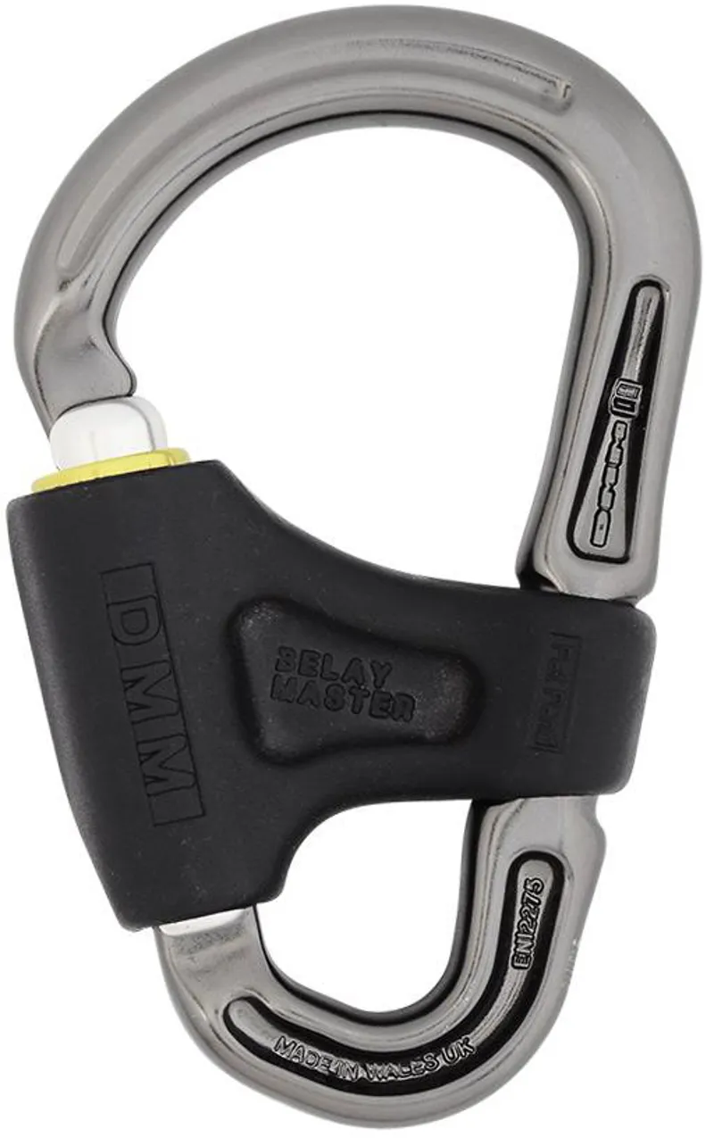 DMM Belay Master Carabiner - Titanium-Lime