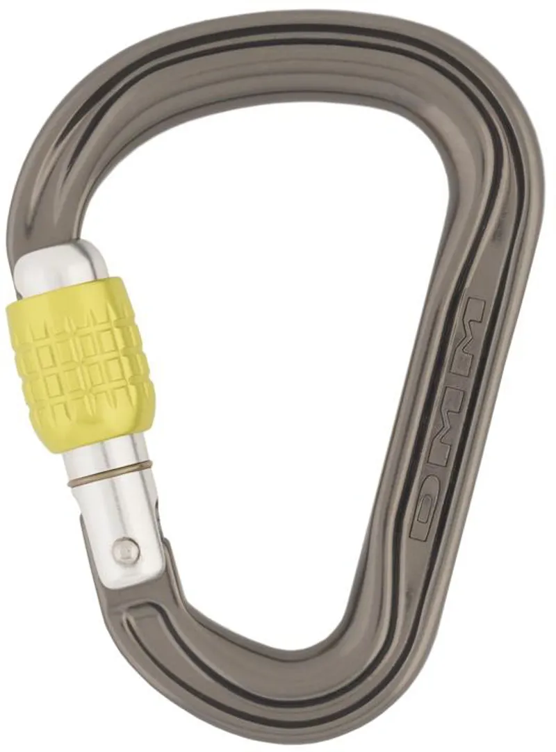 DMM Phantom HMS Screwgate Carabiner - Titanium-Lime