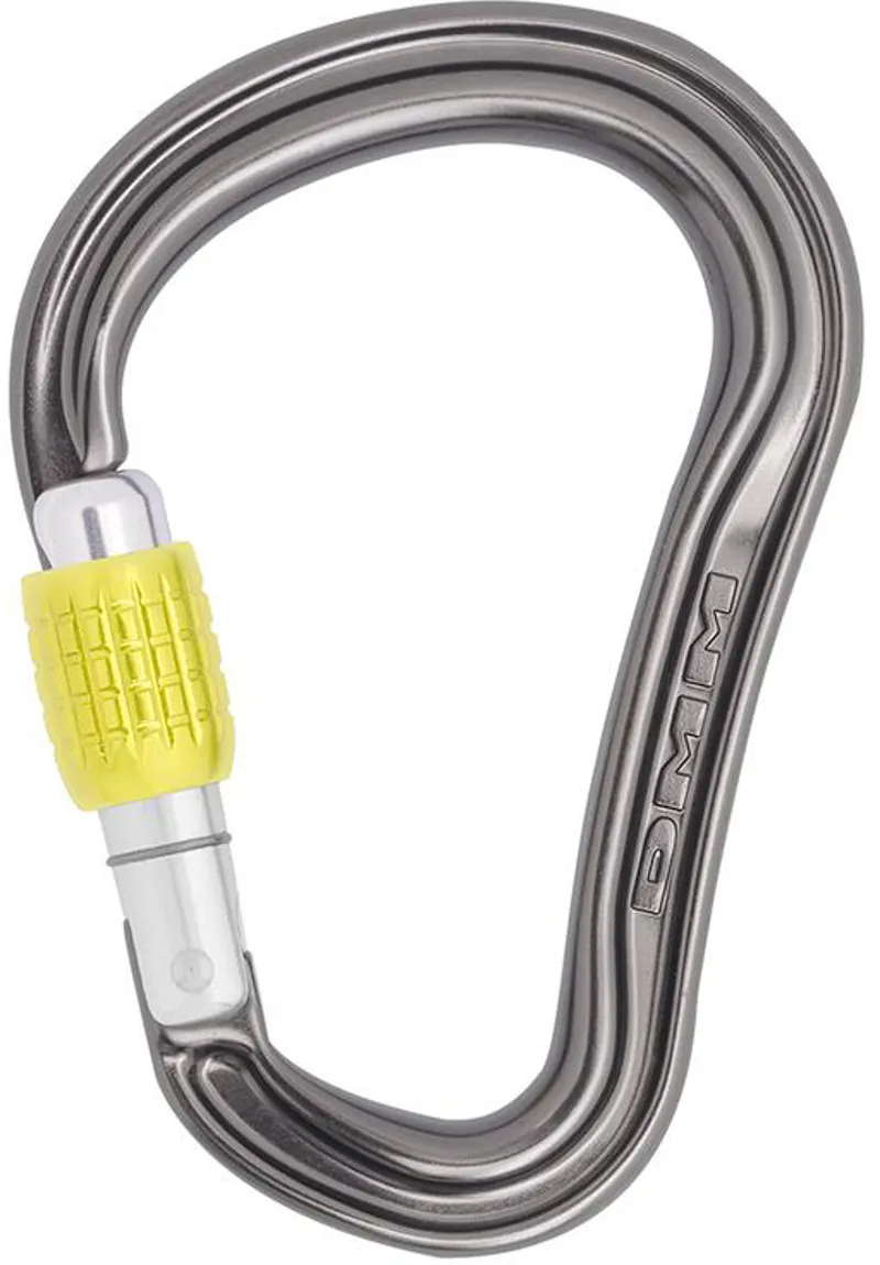 DMM Shadow HMS Screwgate Carabiner - Titanium-Lime