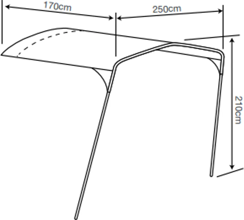 Outdoor Revolution Camp Star 500XL/ 600/ 1200 Sun Canopy-5