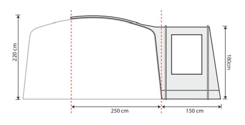 Outdoor Revolution Camp Star 500XL/ 600/ 700 Side Porch-5