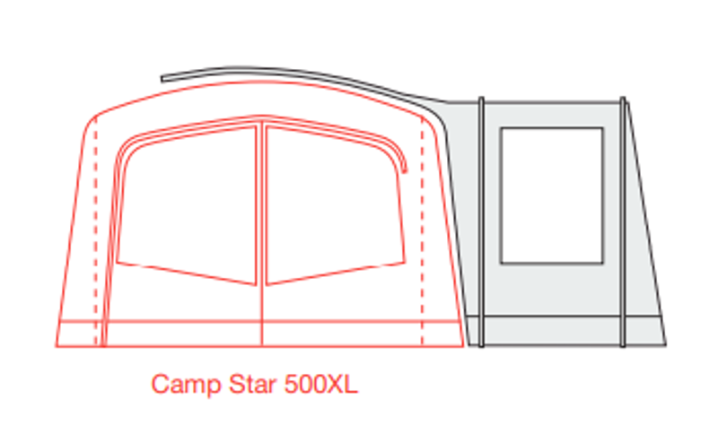 Outdoor Revolution Camp Star 500XL/ 600/ 700 Side Porch-7