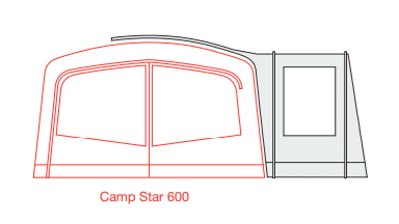 Outdoor Revolution Camp Star 500XL/ 600/ 700 Side Porch-8